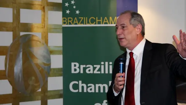 O pré-candidato do PDT Ciro Gomes durante eventosite de aposta esportiva onlineEstocolmo