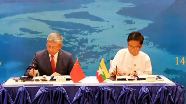 လန်ချန်း-မဲခေါင် အထူးရန်ပုံငွေစာချုပ် တရုတ်နဲ့စစ်ကောင်စီ လက်မှတ်ရေးထိုးပွဲအခမ်းအနား