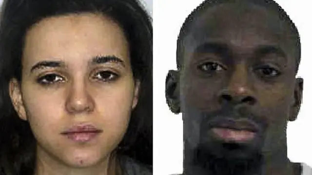 Hayat Boumeddiene e Amedy Coulibaly