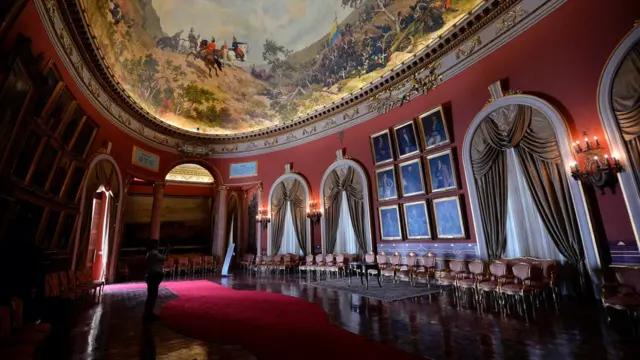 El Salón Elíptico del Capitolio venezolano.