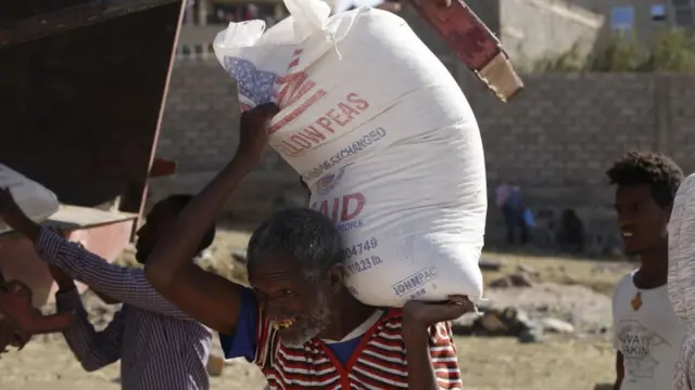 Qarqaarsa nyaataa USAID addaan hirmaa jiru