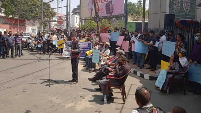 दिल्ली में प्रदर्शन