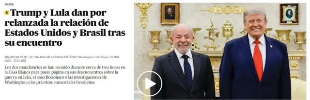 Trump ao lado de Lula