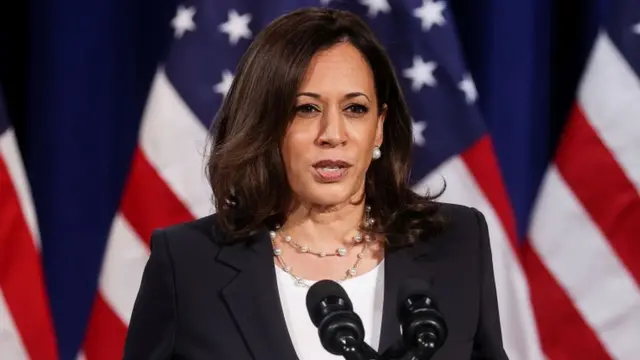 Kamala Harris faz discurso