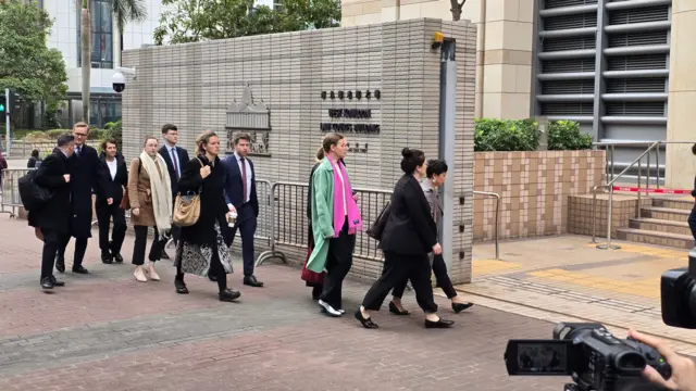 驻香港西方国家外交人员集体进入西九龙法院大楼(22/1/2026)