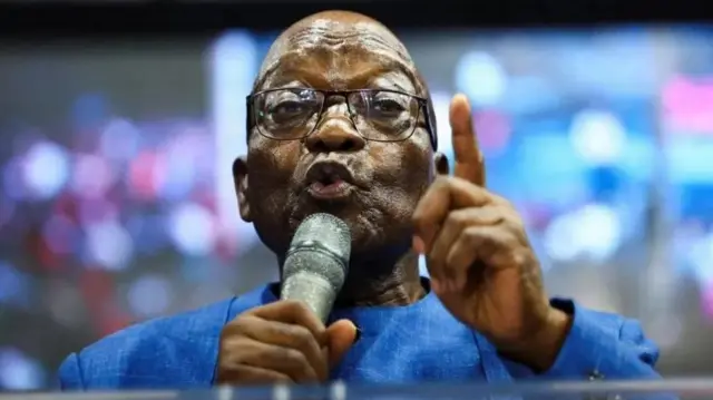 Rais wa zamani Jacob Zuma amekuwa akifanyia kampeni chama cha MK