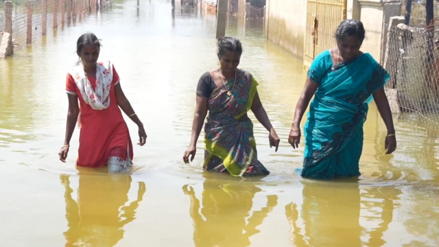 தூத்துக்குடி வடியாத வெள்ள நீர்