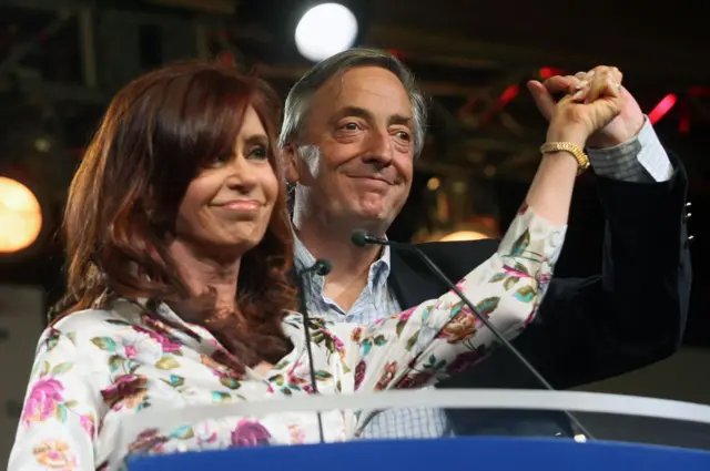 Cristina y Néstor Kirchner