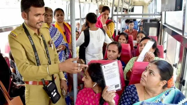 महिलांसाठी मोफत बस प्रवास ही काँग्रेस सरकारची प्रमुख घोषणा आहे