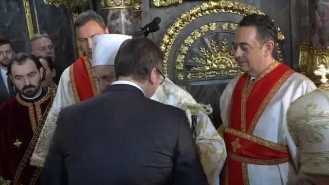 патријарх Порфирије, црква