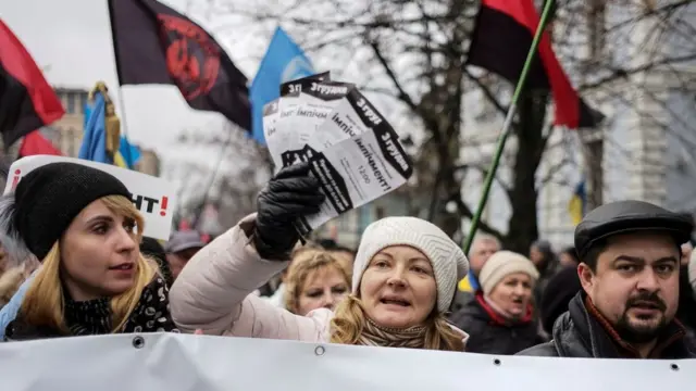 Протест у центрі Києва