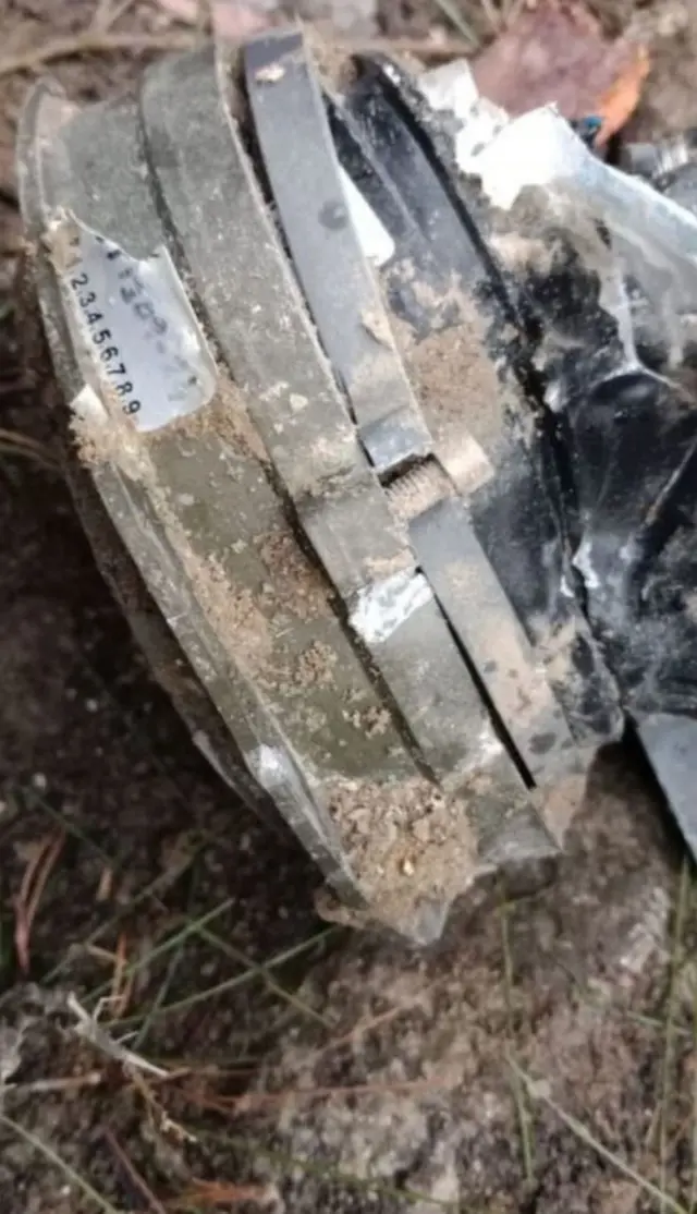 భారత యుద్ధవిమానాలు వేసిన పేలుడు పదార్థం పడిన ప్రదేశం అంటూ పాక్ సైన్యం విడుదల చేసిన చిత్రం