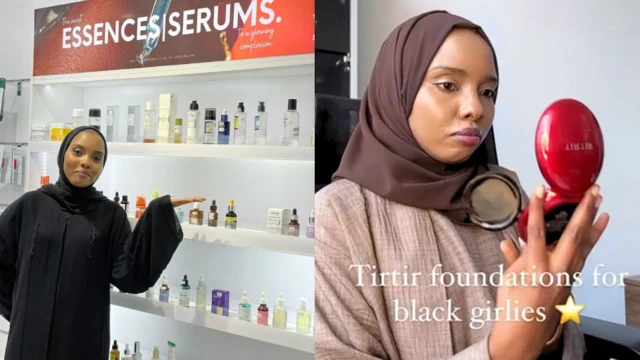 Feirus Abdinoor Abdullah, manajer Glow Secret, toko kosmetik di Nairobi