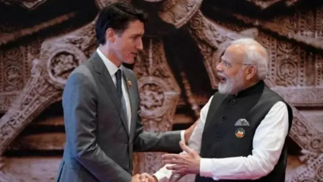 नरेंद्र मोदी आणि जस्टिन ट्रूडो