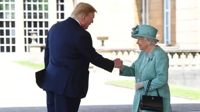 英国女王和特朗普