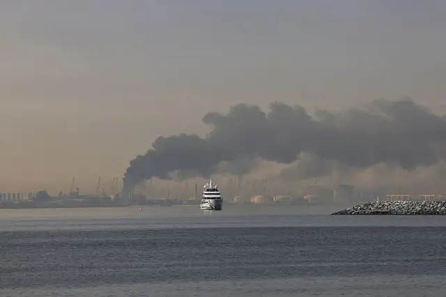 দুবাইয়ে ইরানি হামলার পরের দৃশ্য