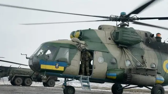 Helikopta ikiwa chini mashariki mwa Ukraine