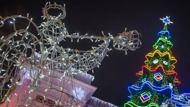 Ялинка на Думській площі в Одесі