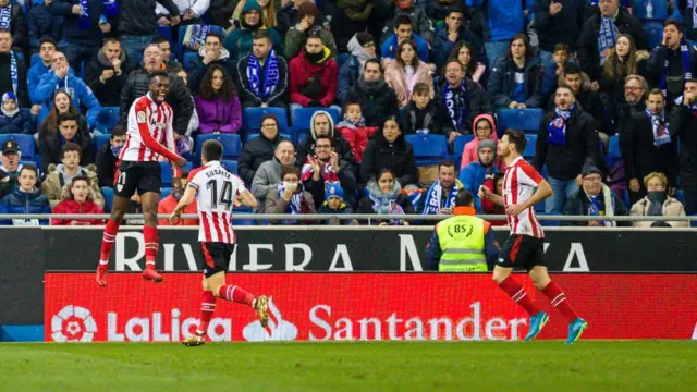 Inaki Williams en fête