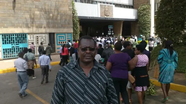Umukuru w'ishirahamwe ry'abigisha ba Kaminuza ya Nairobi, Docteur Richard Bosire