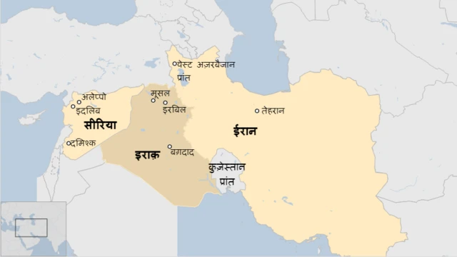 ईरान का नक्शा