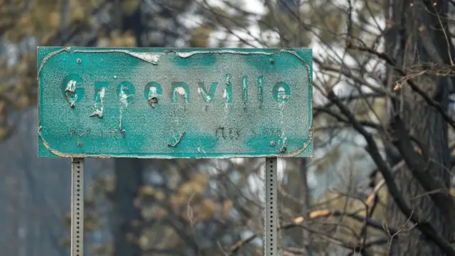 Letrero de Greenville derretido