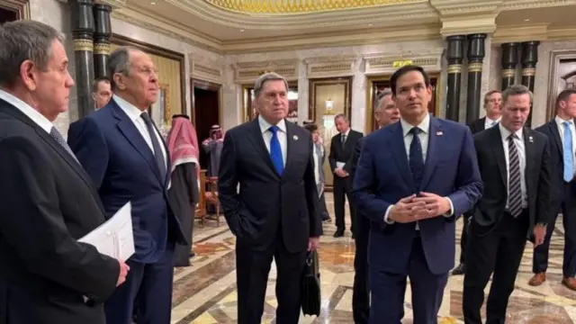 라브로프 러시아 외무장관과 마르코 루비오 미국 국무장관