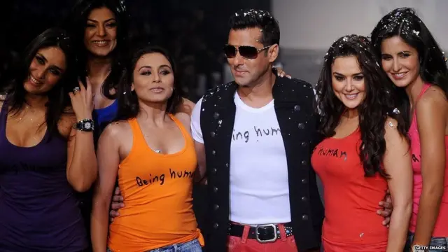 સલમાન ખાન અને બોલીવૂડ અભિનેત્રીઓની તસવીર