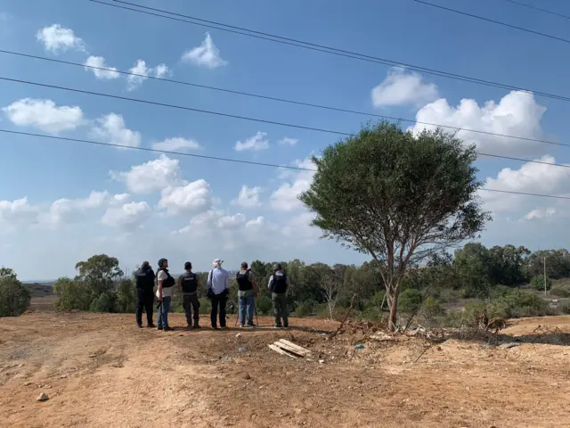 خبرنگاران در مرز غزه در اسرائیل