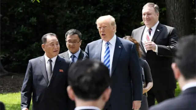 ထရမ့်၊ ကင်မ် ယန်ချိုး၊ အမေရိကန်၊ မြောက်ကိုရီးယား၊ နျူကလီးယား