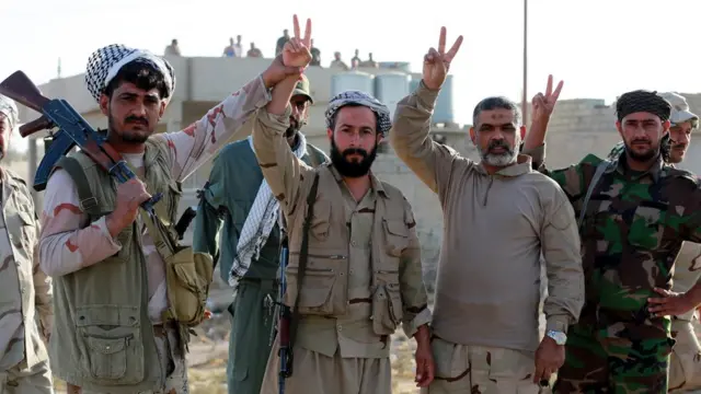 شبه نظامیان شیعه در زرکه در غرب موصل