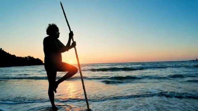 ઑસ્ટ્રેલિયાના મૂળ આદિવાસીની તસવીર