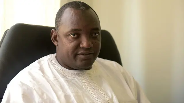 Adama Barrow, le président de la Gambie, qui vient de signer l'accord de libre-échange de l'Union africaine.