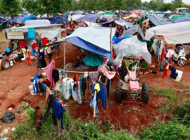 Famílias estão desalojadas no Camaboja