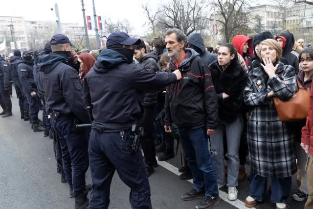 протест испред ректората