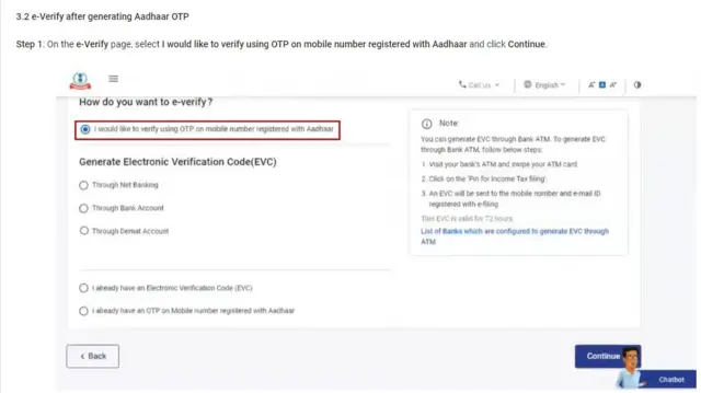 ఆధార్‌తో ఈవెరిఫై చేసుకునే పద్ధతి