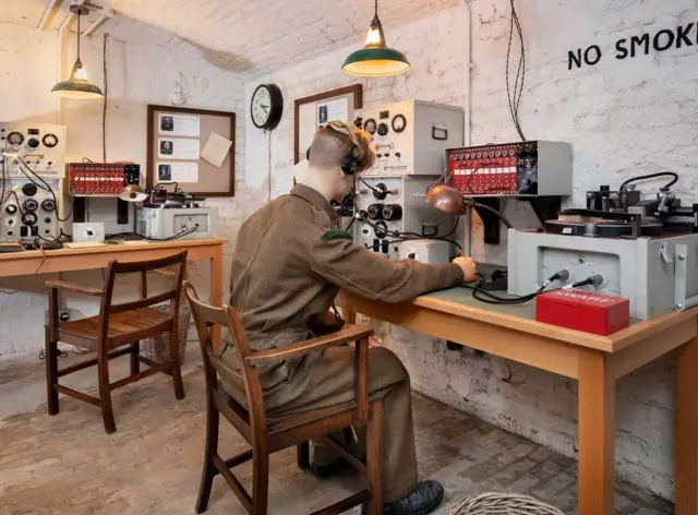 In the lower-ground floor of the house, recording equipment captured the generals' private conversations (Credit: Trent Park Museum Trust)