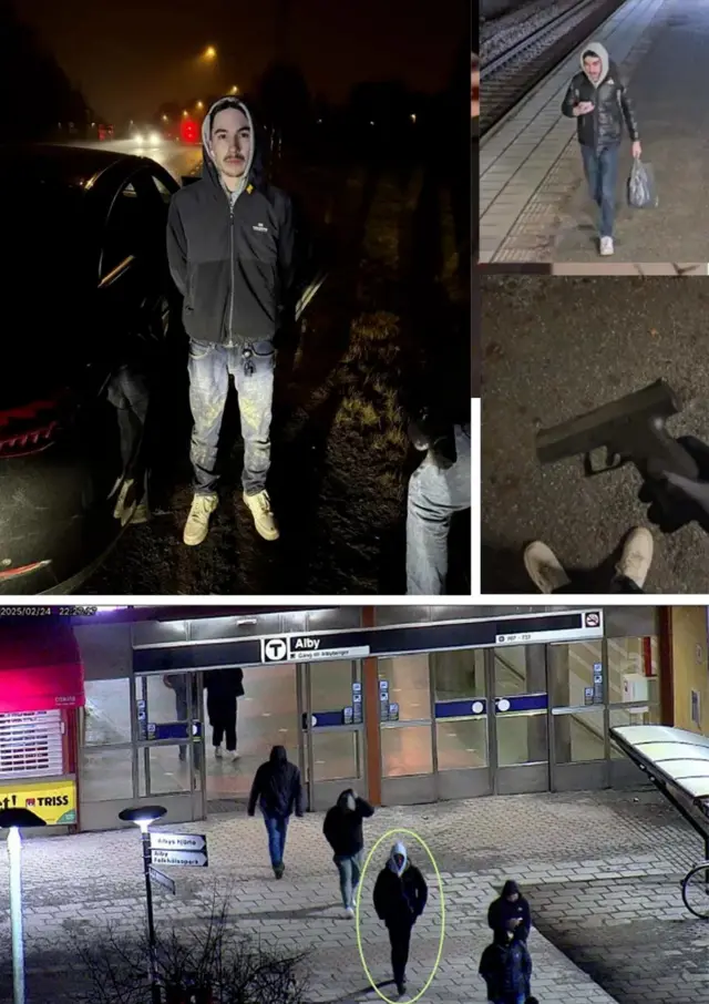 Atilla Azimov, seen in CCTV images and after his arrest, was jailed for life for the mistaken killing