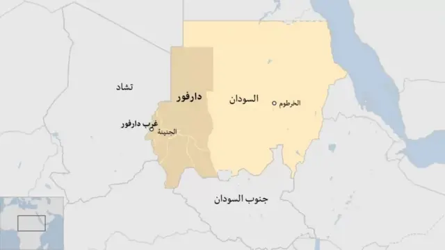 خريطة السودان