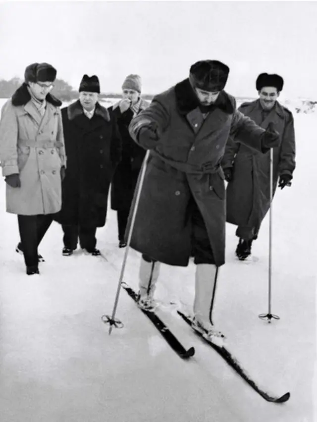 Фидель Кастро под Москвой 1 января 1964 года