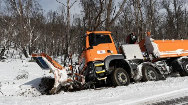 ऑस्ट्रेलिया में बर्फबारी