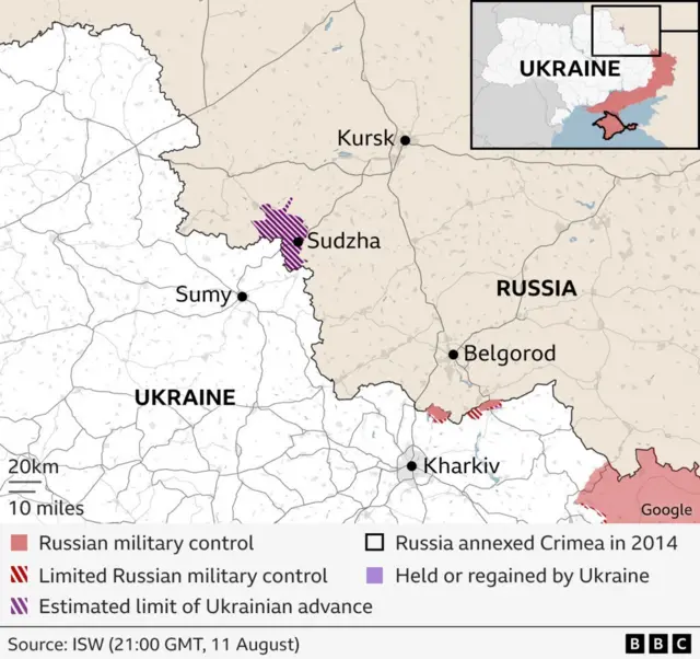 రష్యా, యుక్రెయిన్ మ్యాప్