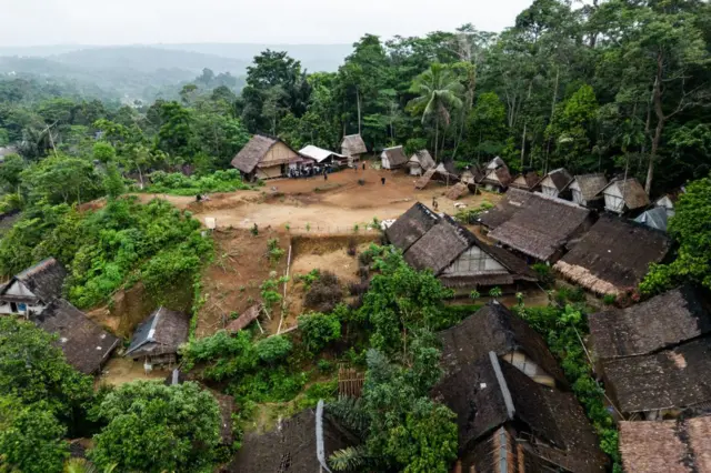 Pemukiman suku Baduy di Desa Kanekes, Provinsi Banten, 14 Februari 2024.