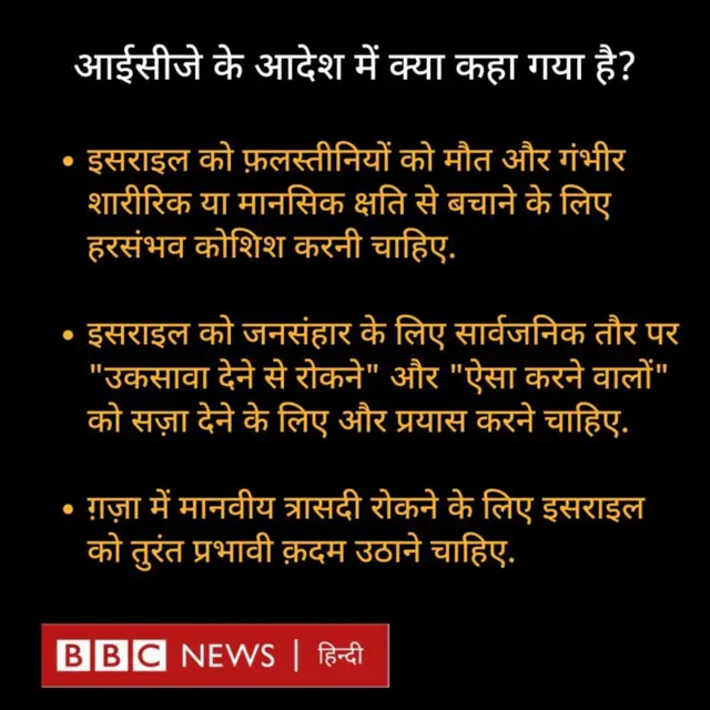 ग़ज़ा में जनसंहार के मामले में आईसीजे का आदेश