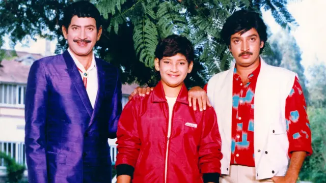 కృష్ణ, మహేశ్ బాబు, రమేశ్ బాబు 