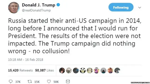 Donald trump tweet
