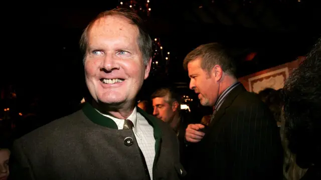 Johannes von Trapp en el 40 aniversario de "La novicia rebelde", en Nueva York, en 2005. 
