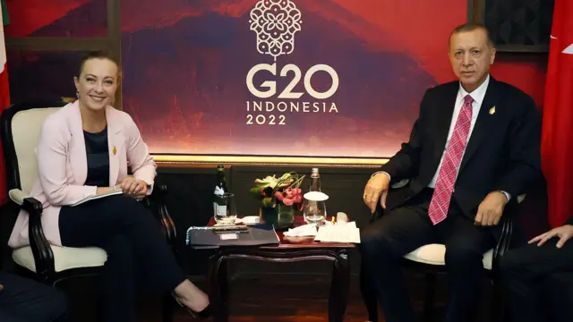 E﻿rdoğan'ın Meloni ile ilk görüşmesi Endonezya'da gerçekleşti