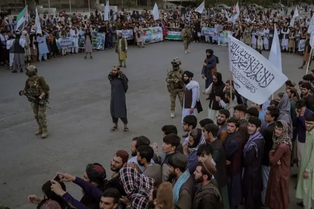 El Talibán en apoyo a Hamás en Kabul