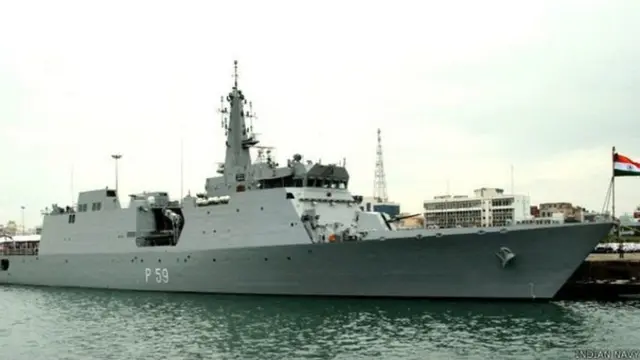 ભારતના યુદ્ધ જહાજની પ્રતીકાત્મક તસવીર